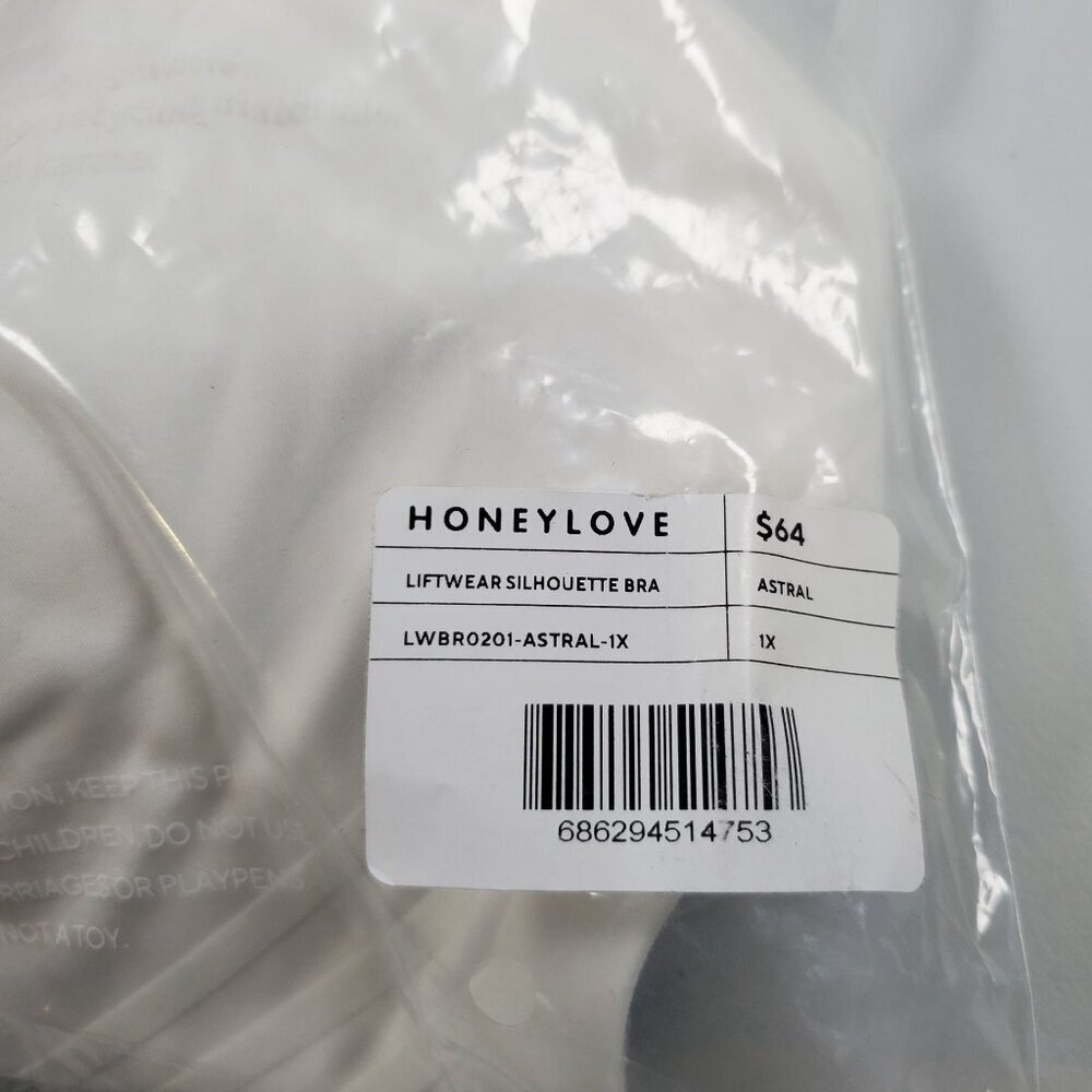 Honeylove Liftwear Silhouette Bra Women Size 1X NWT Adjustable Wireless - Picture 11 of 13